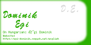dominik egi business card